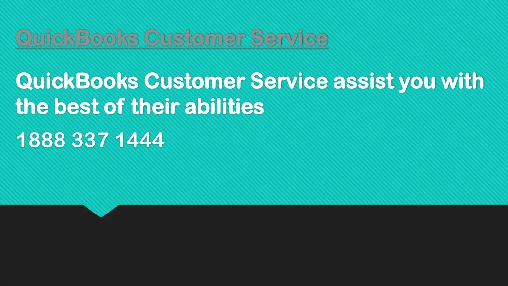 quickbooks customer service quickbooks customer