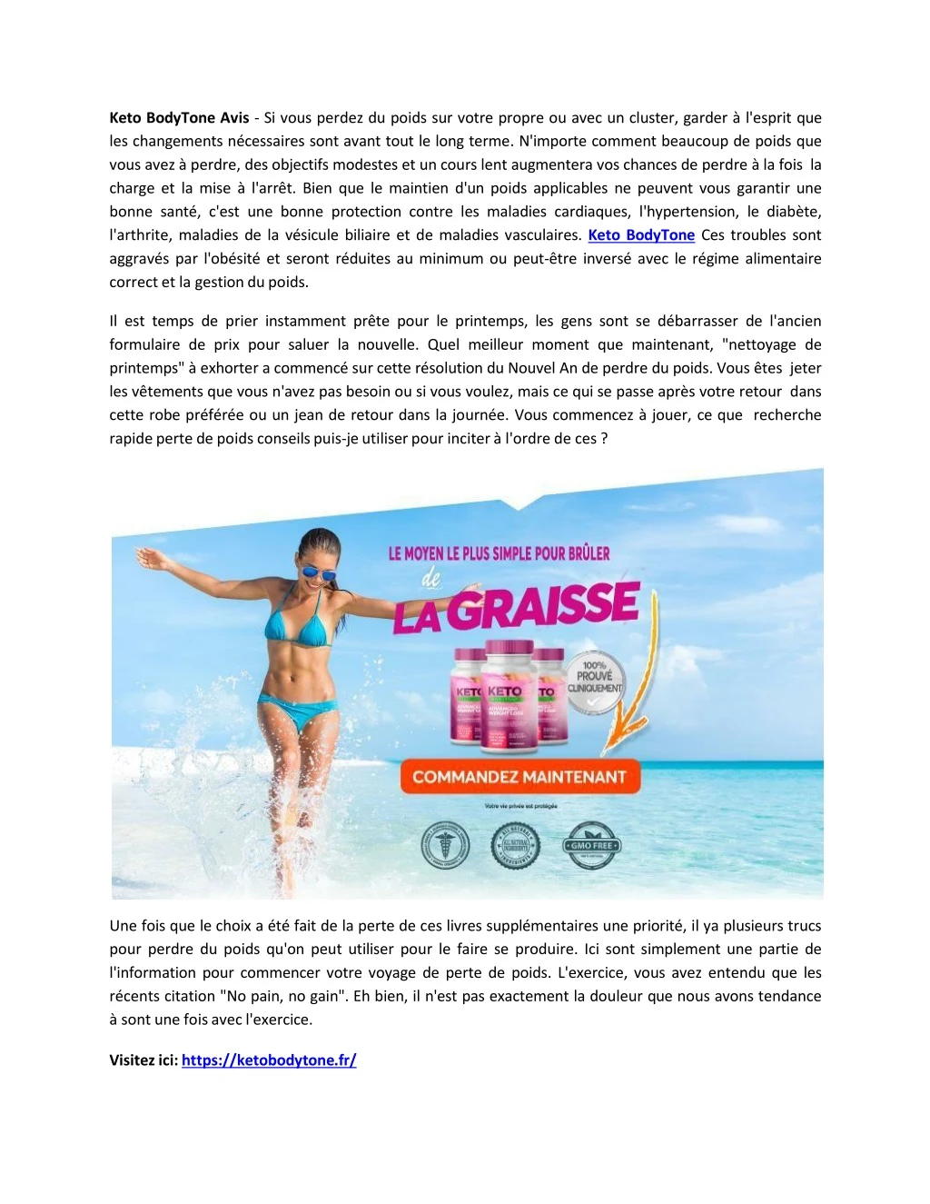 keto bodytone avis si vous perdez du poids