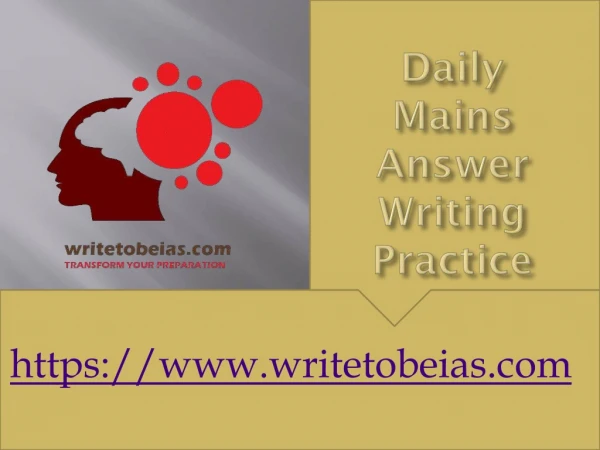 Daily Answer Writing Challenge for IAS Mains