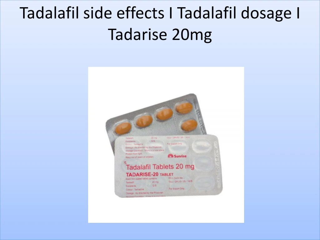 tadalafil side effects i tadalafil dosage