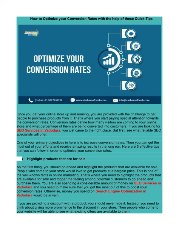 How to optimize your conversion rates with the help of these quick tips