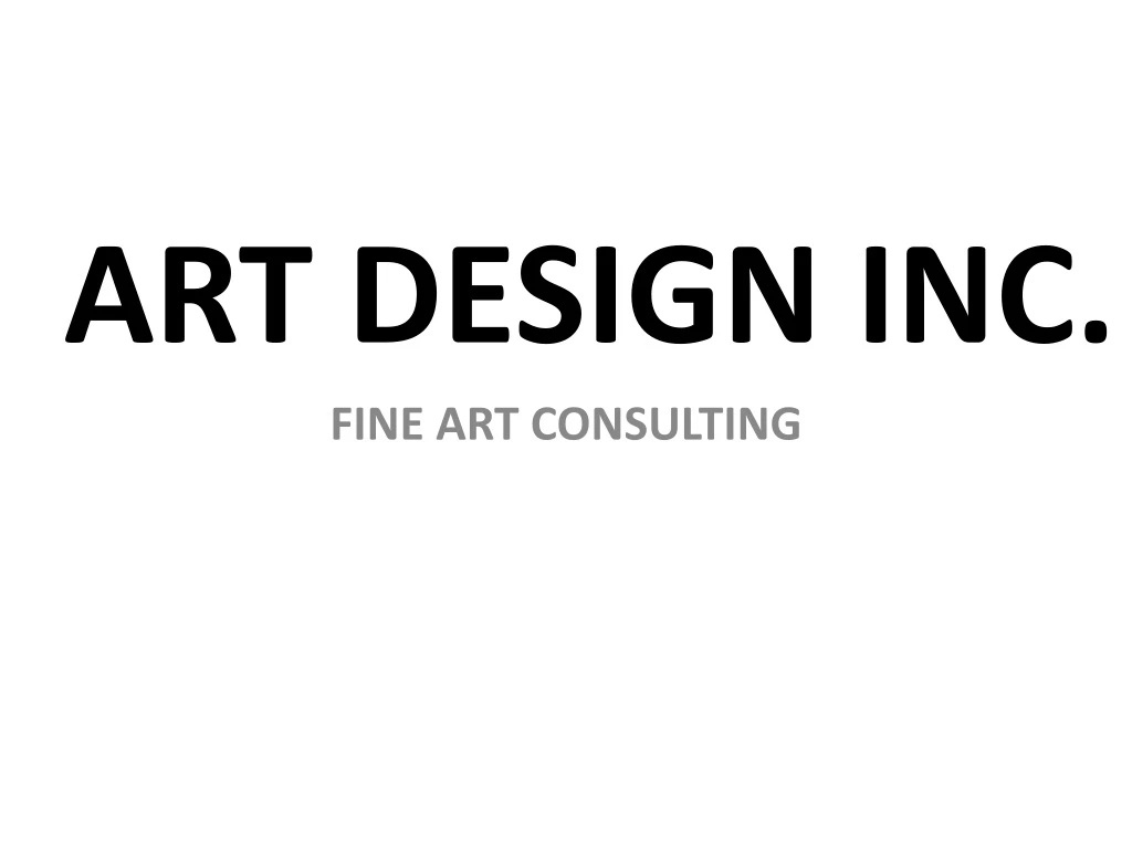 art design inc fine art consulting