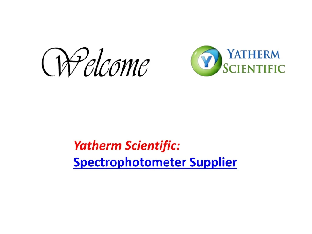 yatherm scientific spectrophotometer supplier