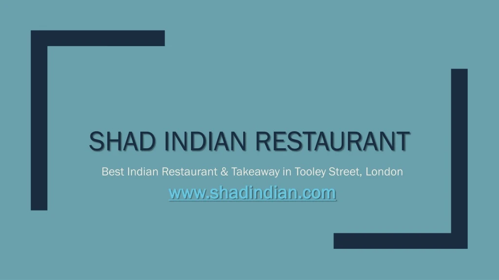 shad indian restaurant