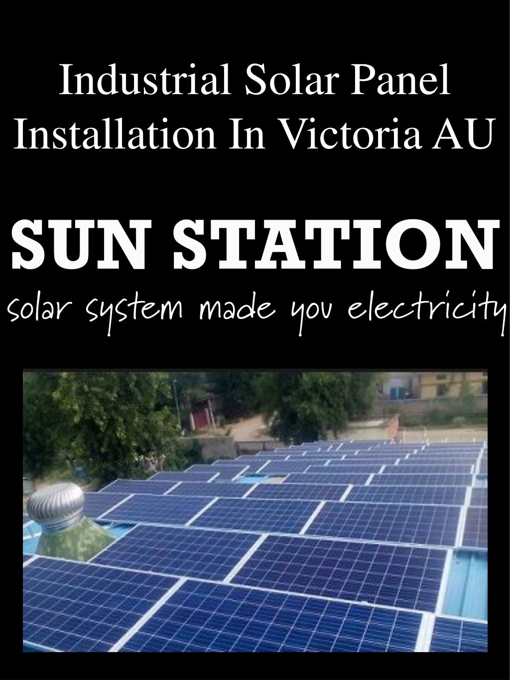 industrial solar panel installation in victoria au