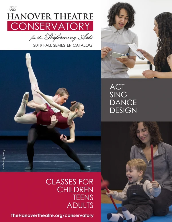 The Hanover Theatre Conservatory 2019 fall semester catalog