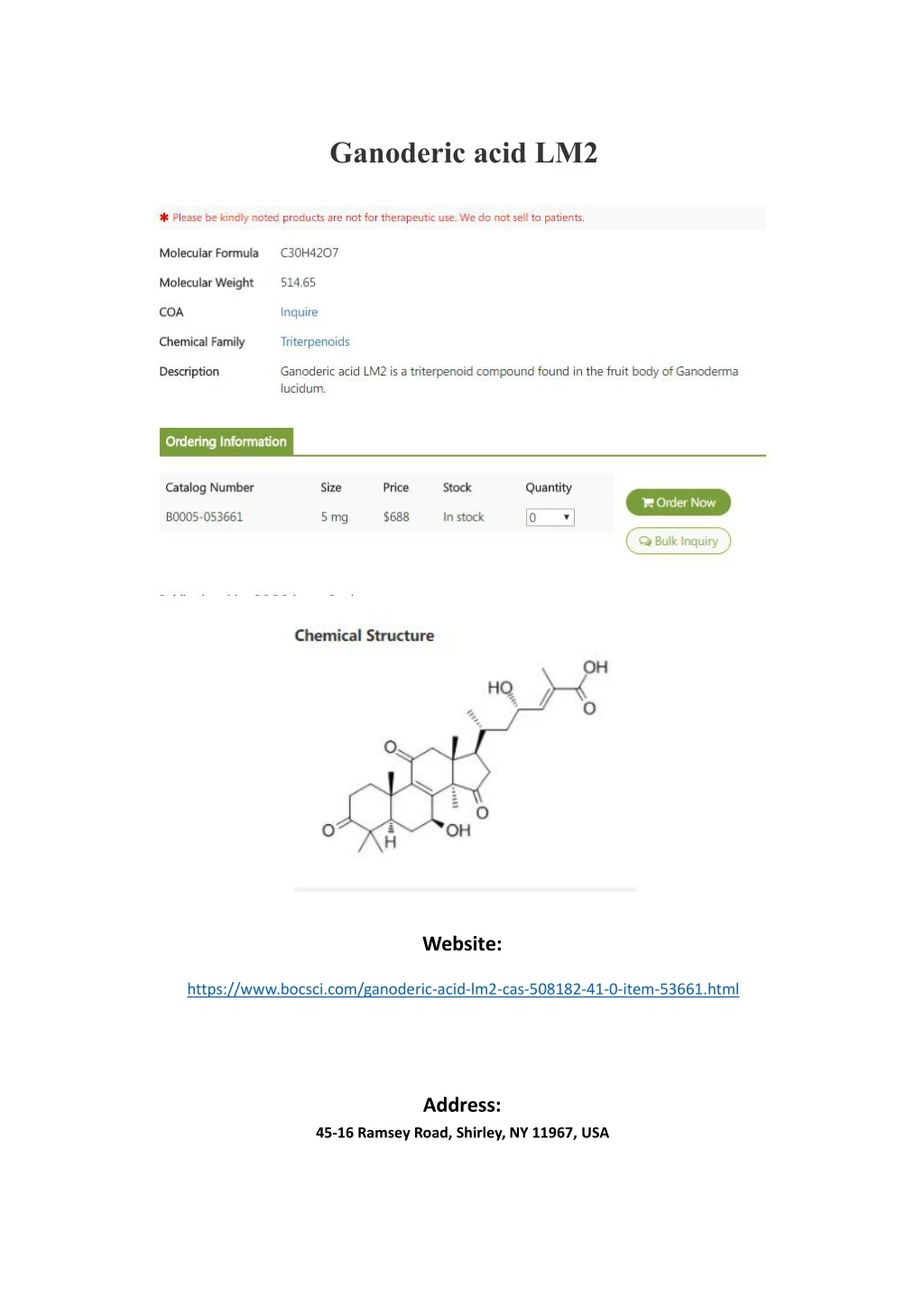 ganoderic acid lm2