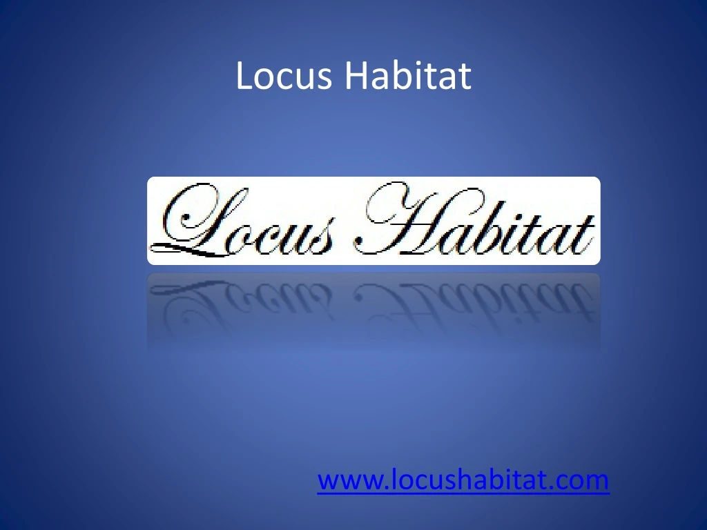 locus habitat