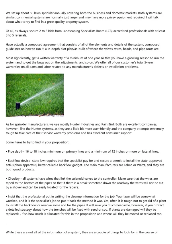 Simple Steps To Setting Up A Lawn Sprinkler
