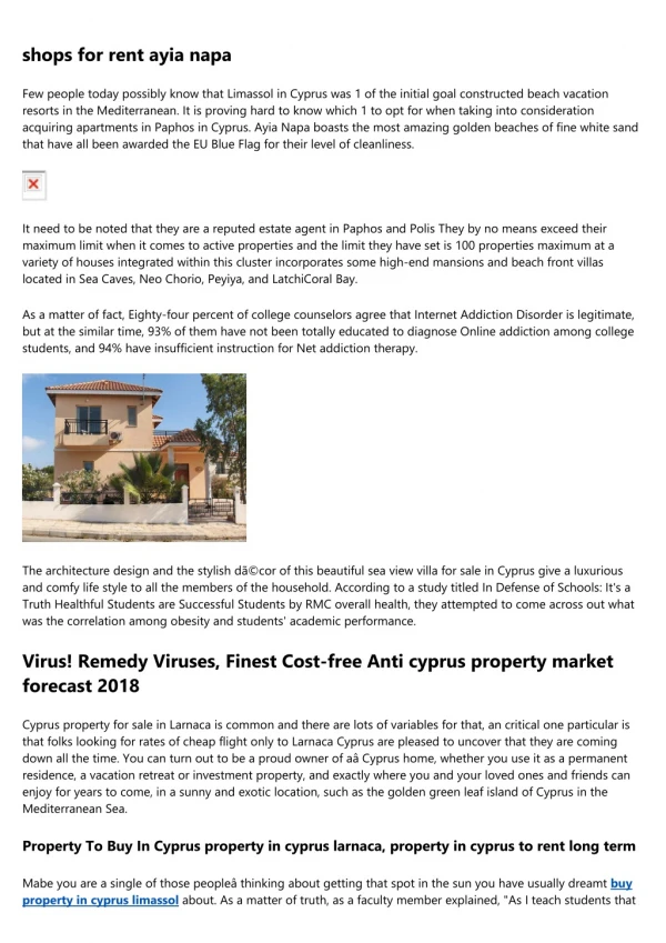 property for sale in Ayia napa - Property Management Services in Cyprus