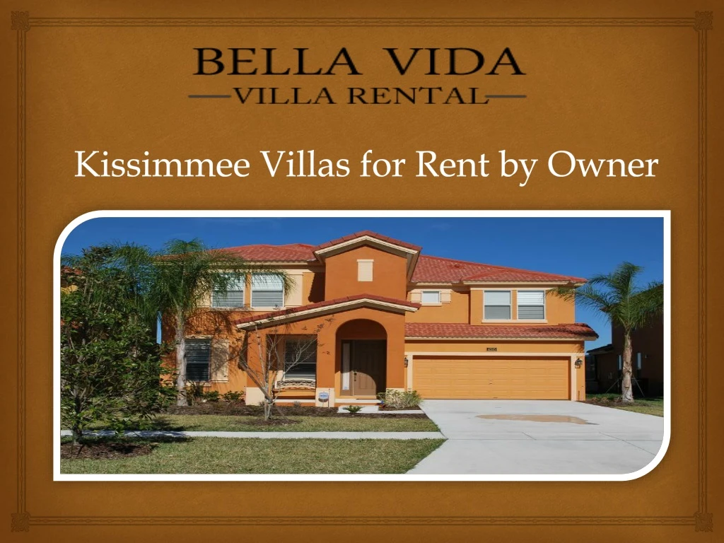 kissimmee villas for rent by owner