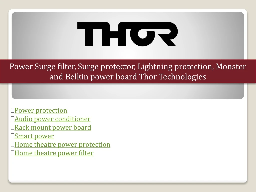 power surge filter surge protector lightning