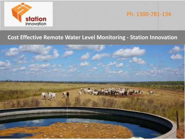Cost Effective Remote Water Level Monitoring - Station Innovation