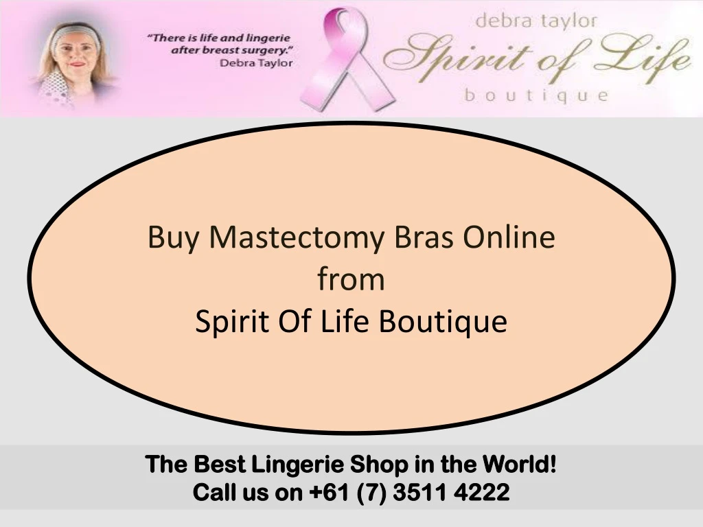 buy mastectomy bras online from spirit of life