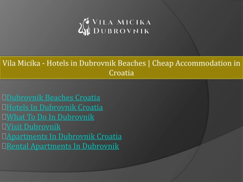 vila micika hotels in dubrovnik beaches cheap