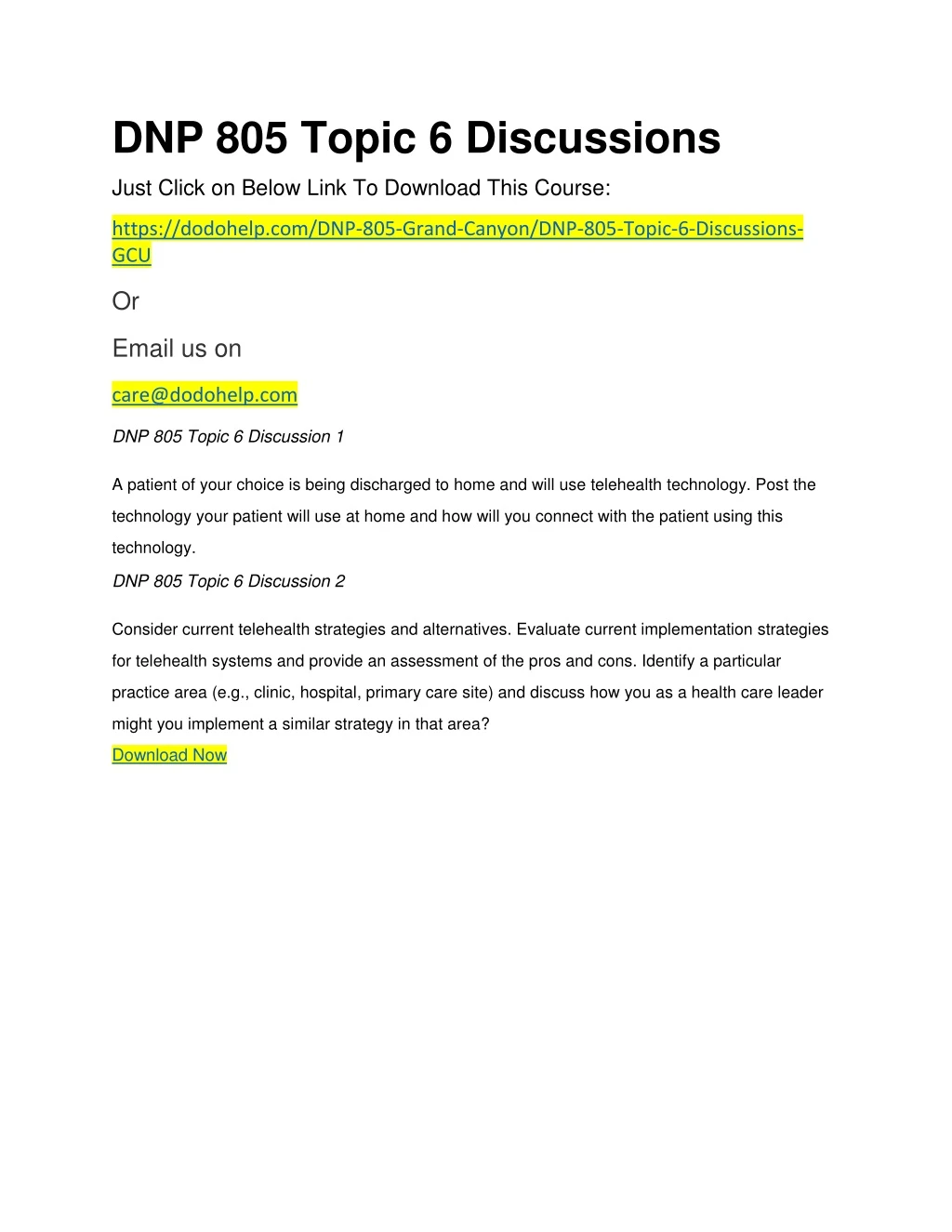 dnp 805 topic 6 discussions