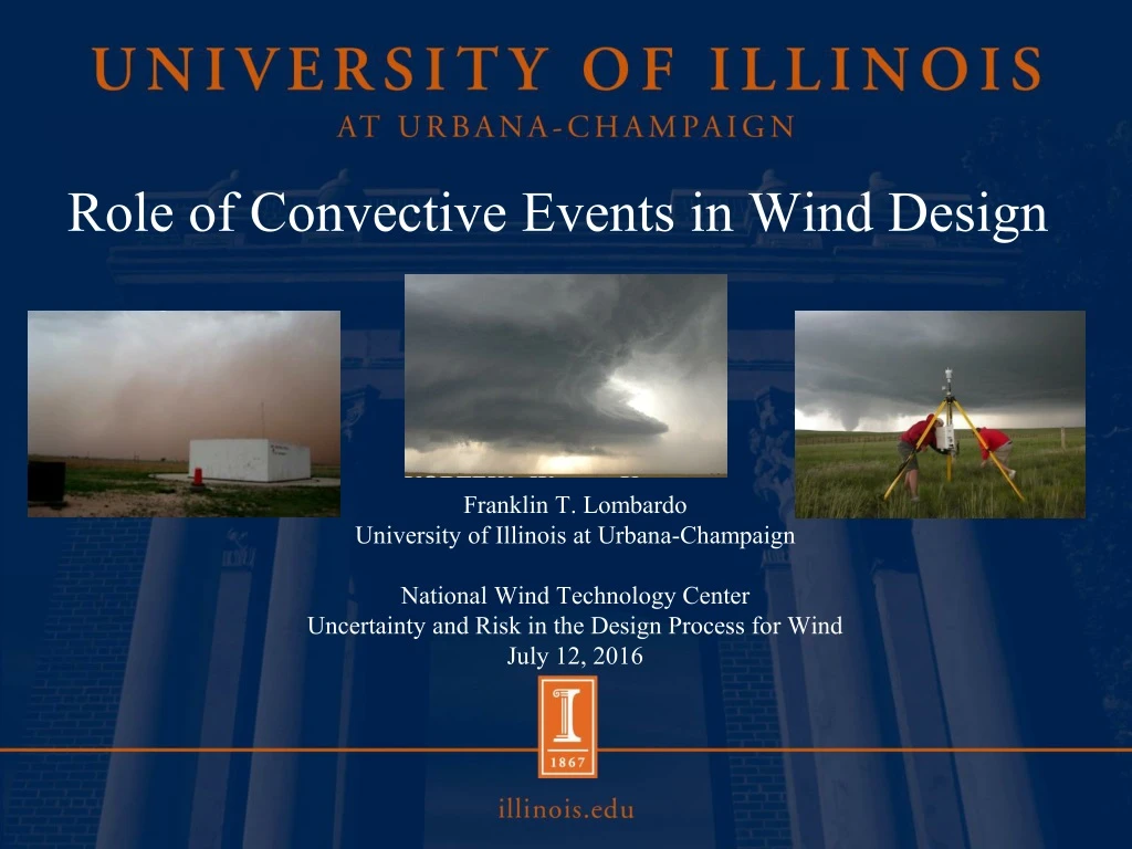 role of convective events in wind design