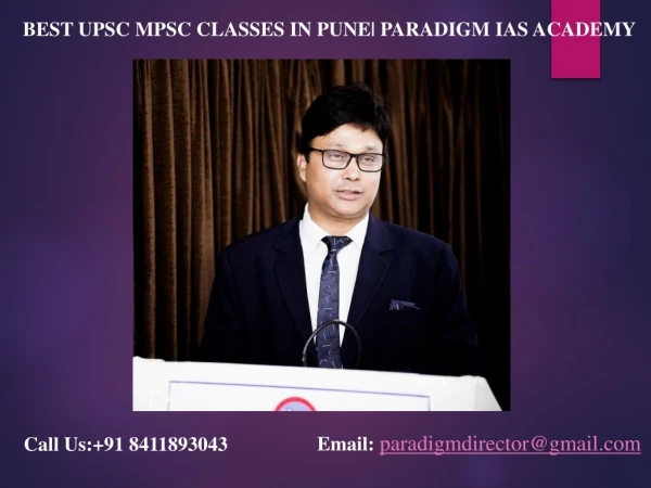 Best MPSC UPSC Classes in Pune | Paradigm IAS Academy Pune