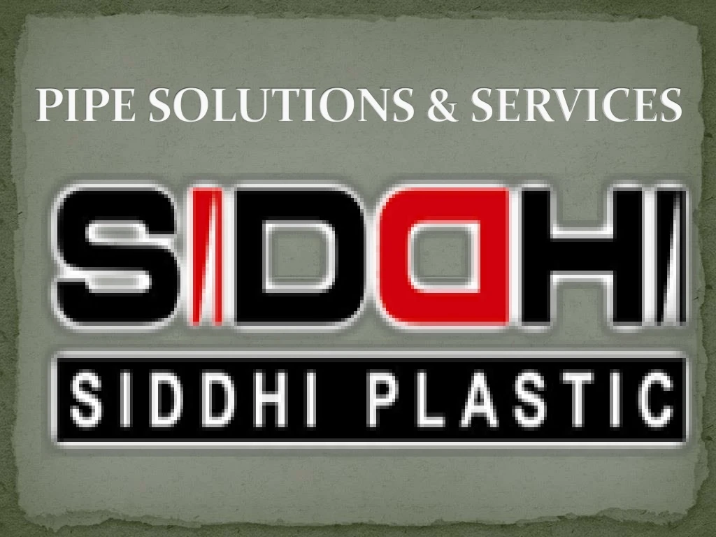 pipe solutions services
