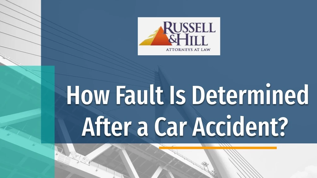how fault is determined after a car accident