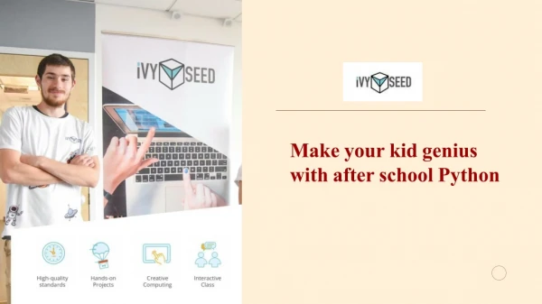 Make your kid genius with after school Python