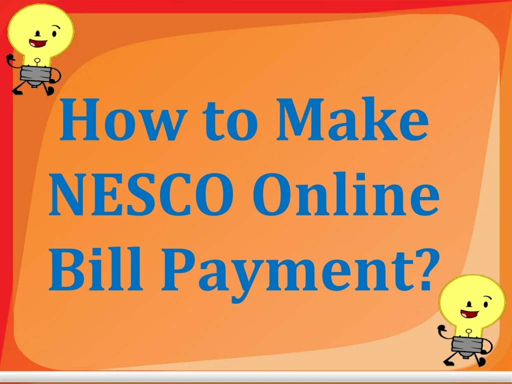 how to make nesco online bill payment