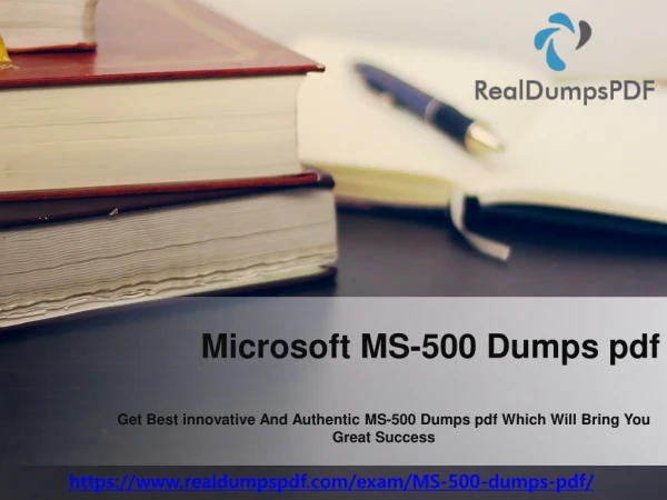 MS-500 Dumps Pdf Get High Scores By Learning These