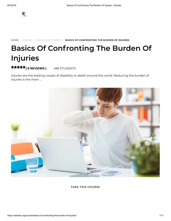 Basics Of Confronting The Burden Of Injuries - Edukite