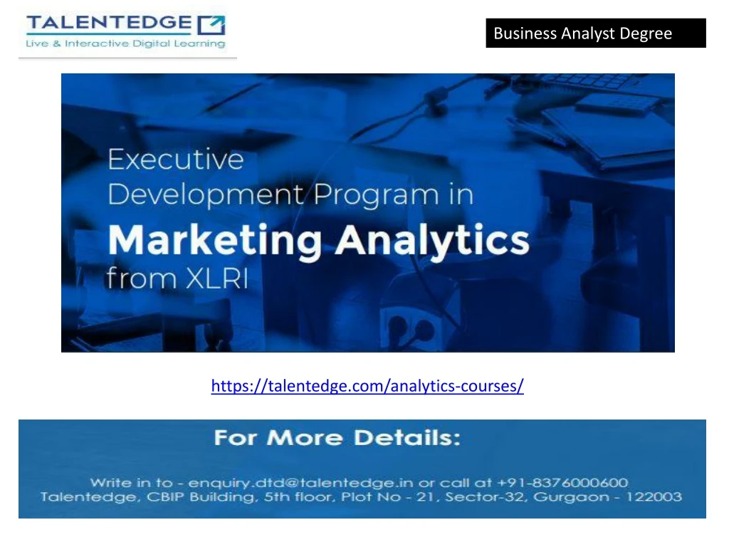 business analyst degree