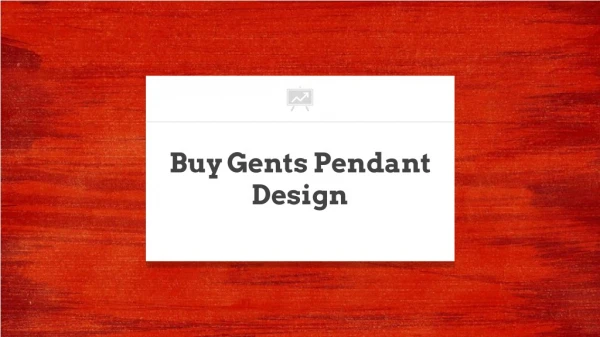 Buy Gents Pendant Design