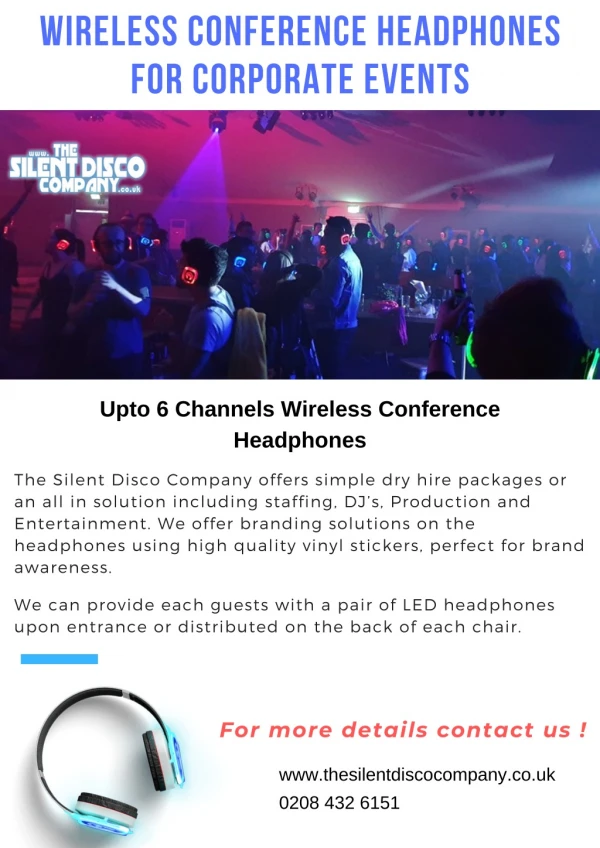 Wireless Conference Headphones for Corporate Events