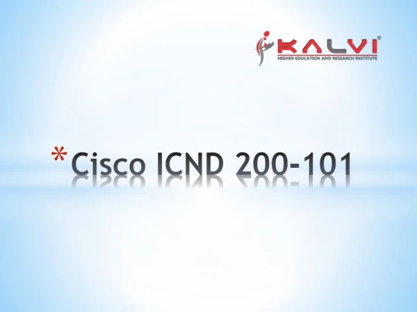 Cisco ICND 200-101