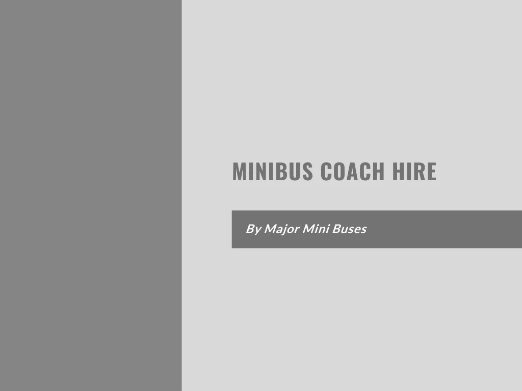 minibus coach hire