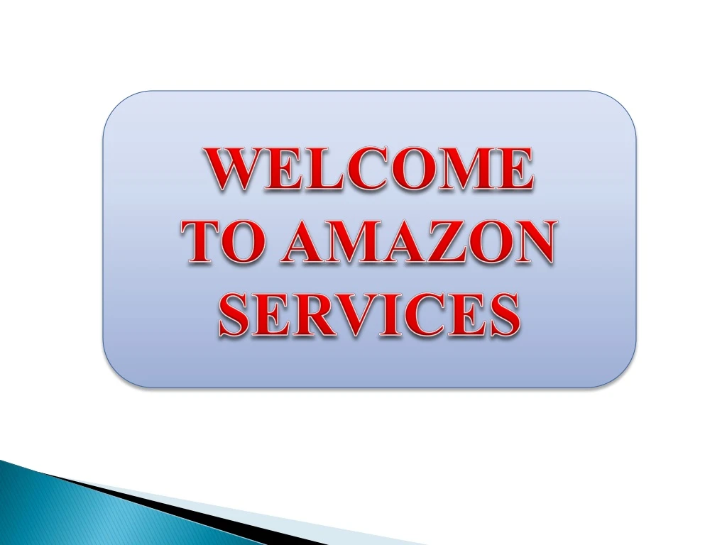 welcome to amazon services