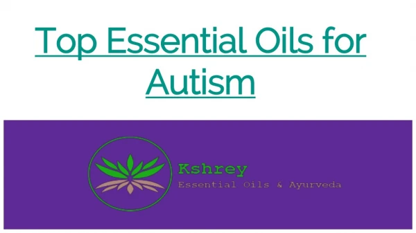 top essential oils for autism