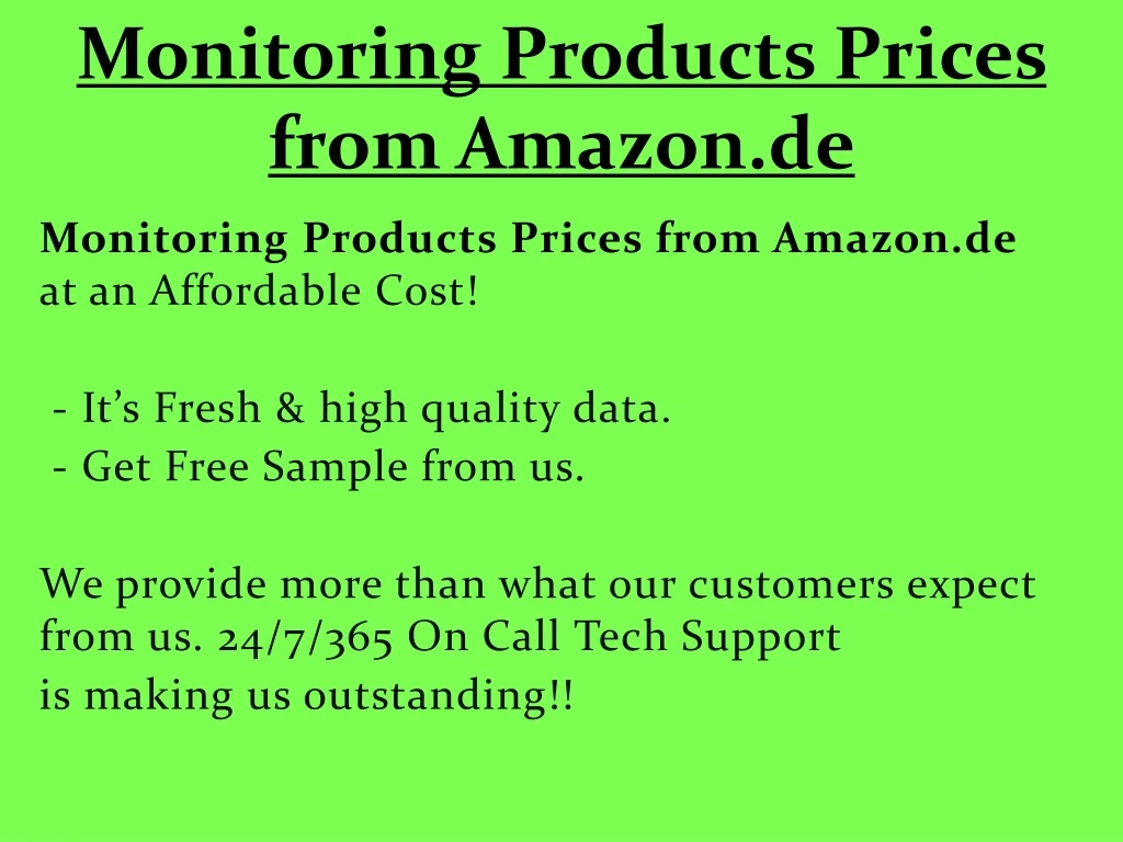 monitoring products prices from amazon de