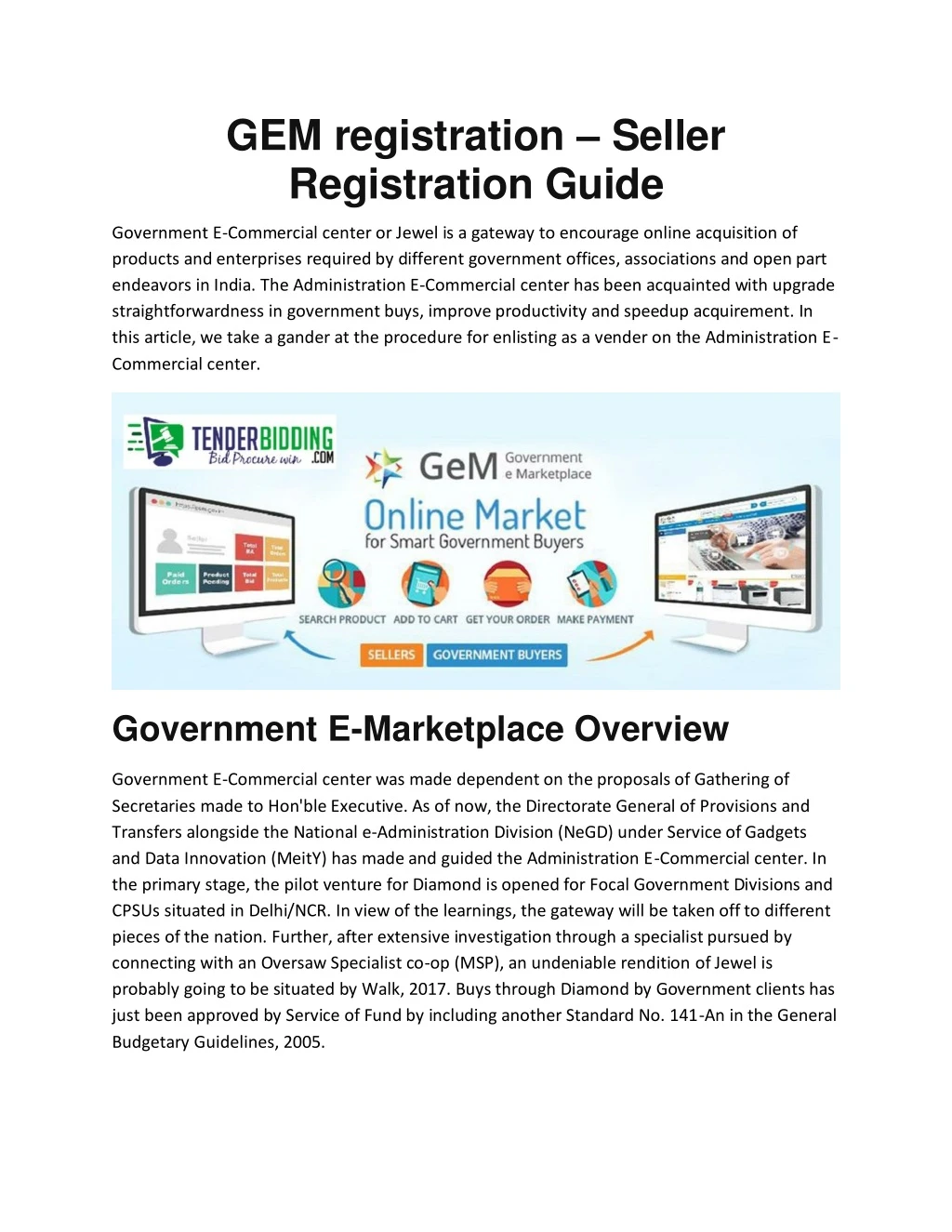 gem registration seller registration guide