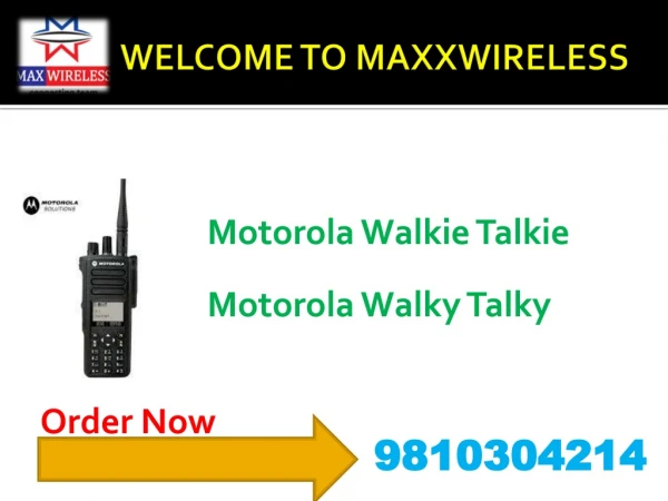 Motorola Walkie Talkie Maxxwireless