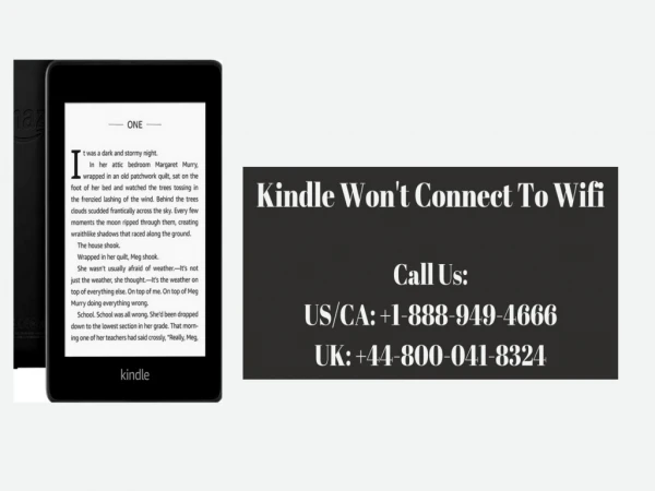 Kindle Can’t Connect To Wifi? Dial Kindle Helpline 1-888-949-4666