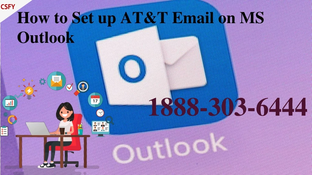 how to set up at t email on ms outlook