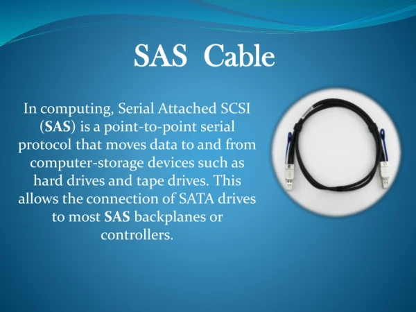 Buy SAS Cables Online at CBO Connecting Technology