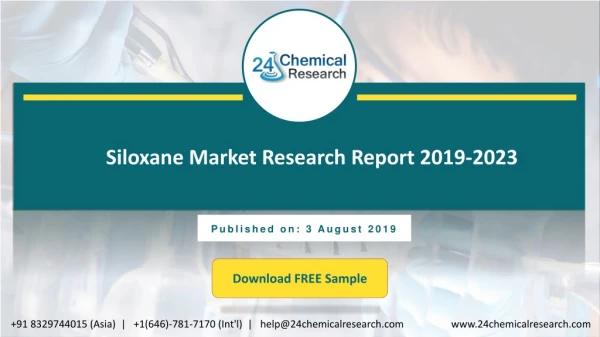 Siloxane Market Research Report 2019-2023