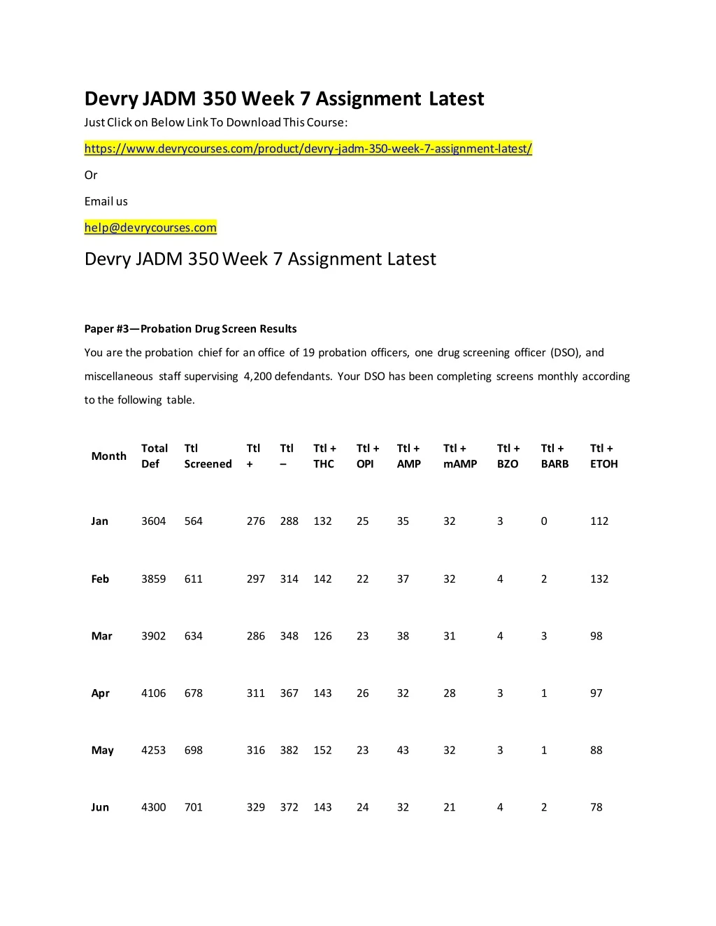 devry jadm 350 week 7 assignment latest just