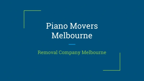 Piano Movers Melbourne