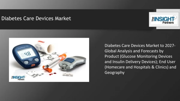 Diabetes Care Devices Market to Witness Phenomenal Growth by 2027