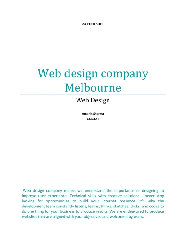 E-commerce web design Melbourne