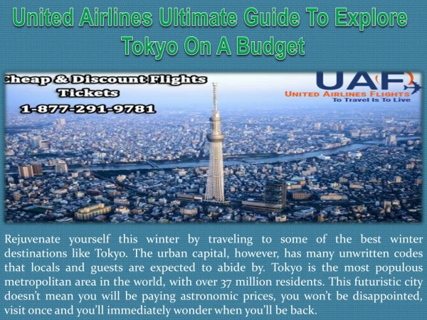 United Airlines Ultimate Guide To Explore Tokyo On A Budget
