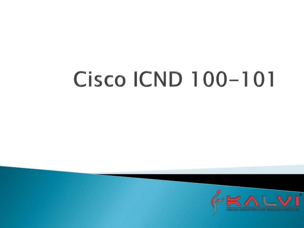 Cisco ICND 100-101