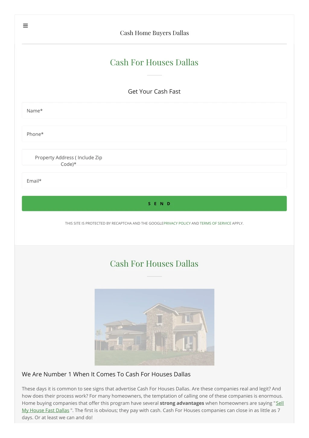 cash home buyers dallas