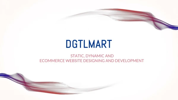 Static Dynamic and E commerce Website Designing an